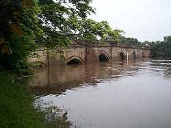 Underwater arches at Croft Bridge